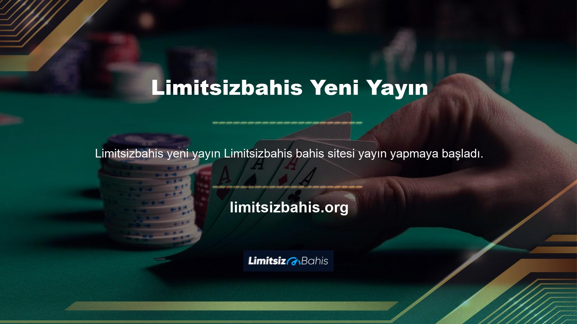 Limitsizbahis Yeni Giriş Adresi, Spor Bahisleri, Canlı Bahis, Casino, Canlı Casino, Bingo, Poker ve Sanal Spor Ürünleri güncellendi, güvenilir hizmetler ön plana çıktı